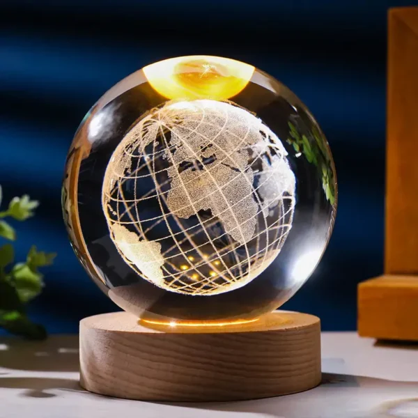 Color Changing LED 3D Crystal Ball