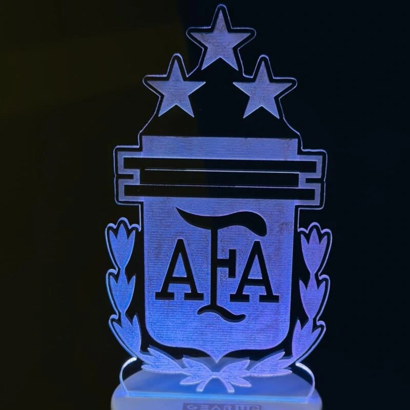 GearUP Acrylic Multicolor Night Lamp (Argentina Football)